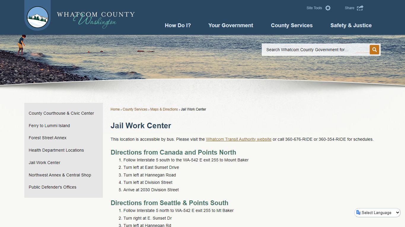 Jail Work Center | Whatcom County, WA - Official Website